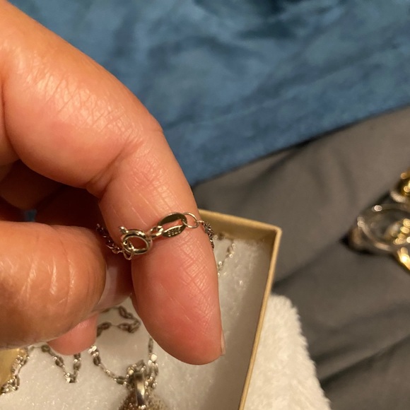 Sterling Silver Tahitian Pearl Necklace - Picture 3 of 5